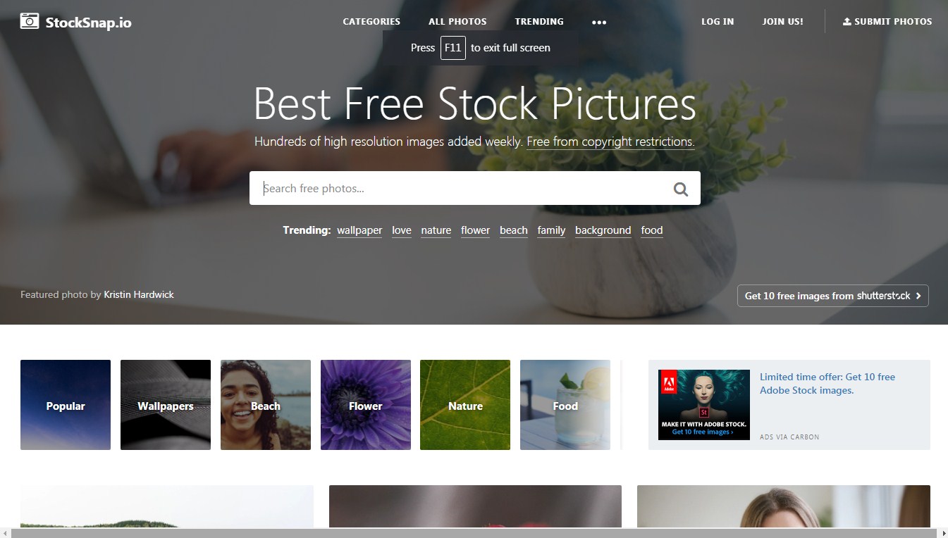 stocksnap free images website